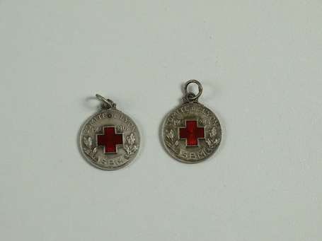 Mil - Croix rouge - 2 Médailles SBM, Comité de 