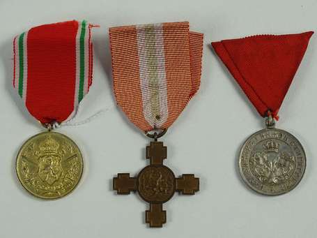 ETR - Trois médailles commémoratives dont guerre 