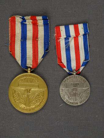 Civ - 2 médailles du travail aéronautique (modèle 