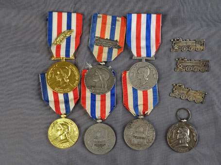 civ - 7 médailles des chemins de fer (dont une 
