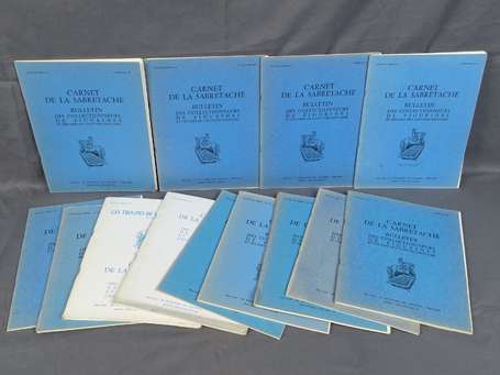 Lot de 13 livrets du carnet de la sabretache 