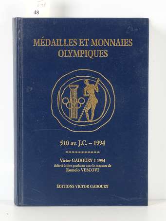 Victor Gadoury Médailles et monnaies olympiques 