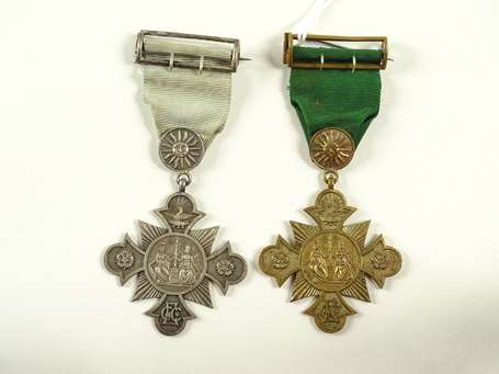 Civ - Deux médailles de la compagnie du gaz - 