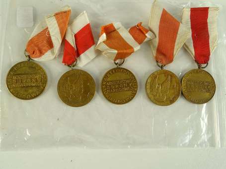 Mil - Pologne - 5 médailles OBRONY
