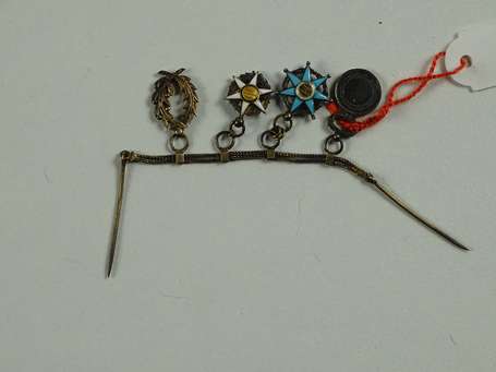 Mini-Barrette de miniatures civiles avec 4 