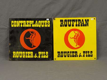 ROUFIPAN & CONTREPLAQUES /Rougier & Fils : Paire 