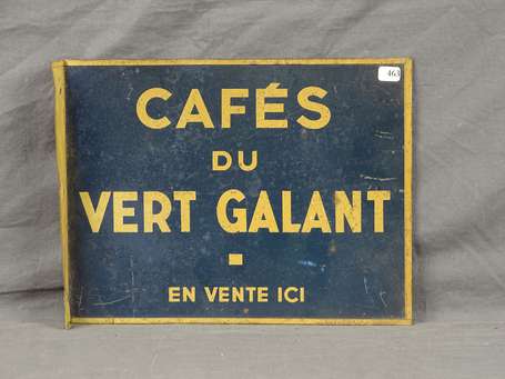 CAFE DU VERT-GALANT : Tôle lithographiée 
