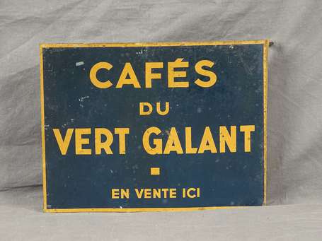 CAFE DU VERT-GALANT : Tôle lithographiée 