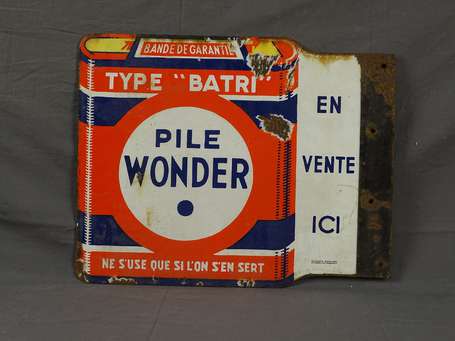 PILE WONDER « Type « Batri » : Plaque émaillée 