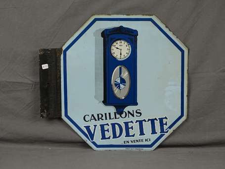 CARILLONS VEDETTE : Plaque émaillée octogonale 