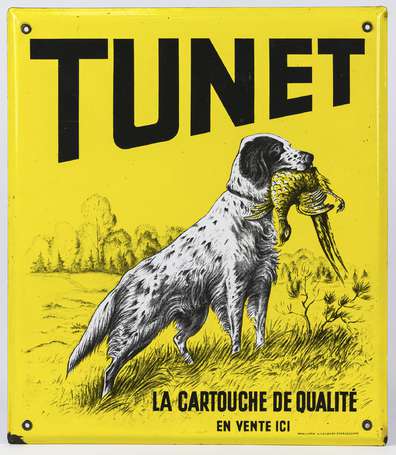 TUNET La Cartouche de Qualité : Plaque émaillée 