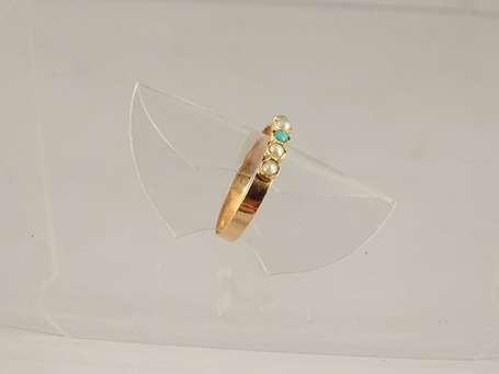 Bague de fillette en or jaune 18 K (750°/°°), 