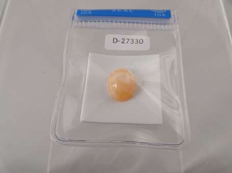 Opale orange cabochon ovale 6,64 cts