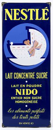 NESTLÉ Lait en Poudre Nido : Plaque émaillée plate