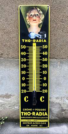 THO-RADIA Crème - Poudre : Thermomètre émaillé 