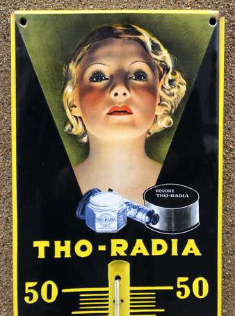 THO-RADIA Crème - Poudre : Thermomètre émaillé 