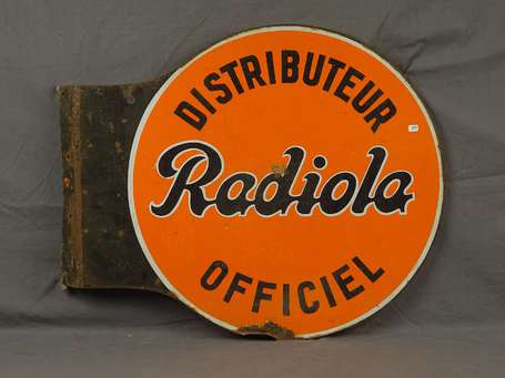 RADIOLA Distributeur Officiel : Plaque émaillée 