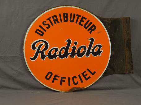 RADIOLA Distributeur Officiel : Plaque émaillée 