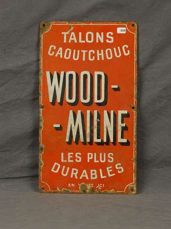 WOOD-MILNE Talons Caoutchouc : Plaque émaillée, 20