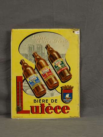 BIÈRE DE LUTECE : Glassoïd faisant thermomètre, 