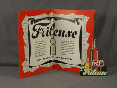 FRILEUSE : PLV diptyque. 69.3 x 49cm. On y joint 