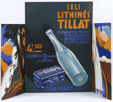 SELS LITHINES TILLAT :  PLV lithographiée 