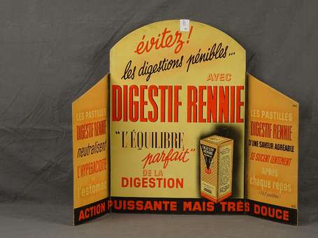 DIGESTIF RENNIE : PLV triptyque lithographiée, 