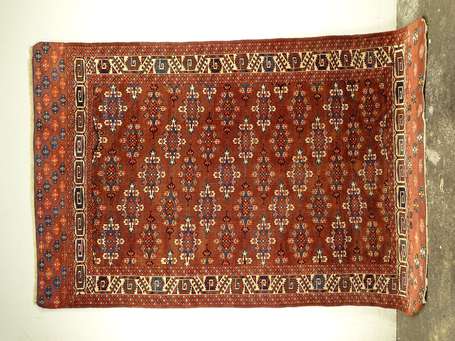 TAPIS Yemouth (chaîne, trame et velours en laine),