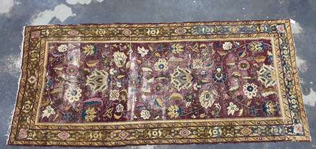 Fragment de tapis Agra (chaîne et trame en coton, 