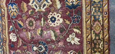 Fragment de tapis Agra (chaîne et trame en coton, 