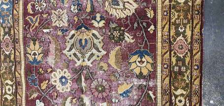 Fragment de tapis Agra (chaîne et trame en coton, 