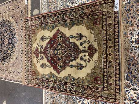 Tapis Kirman (chaîne et trame en coton, velours en