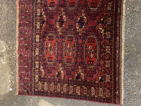 Tapis Boukhara Tekké (chaîne, trame et velours en 