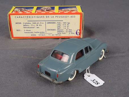 Jep - Peugeot 403, couleur gris foncé - Neuf en 