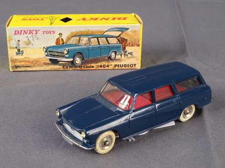 Dinky toys -  Peugeot 404 break, couleur bleu nuit