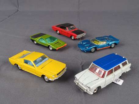 Dinky toys - 5 véhicules - Ford 40v, Opel Rekord, 