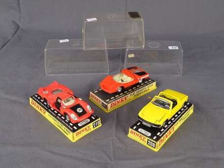 Dinky toys GB - 3 voitures en boite - Porche 