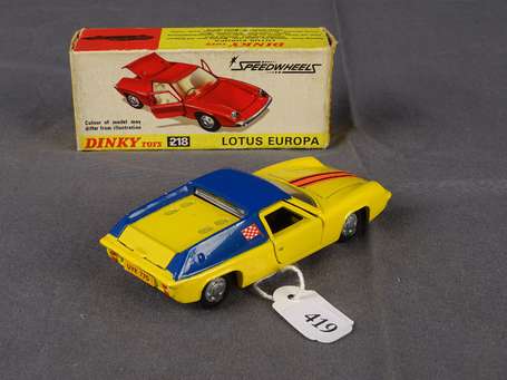 Dinky toys GB - Lotus Europa - Neuf en boite usagé
