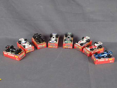 Polistil - 1/72 - 8 voitures F1 en boite 