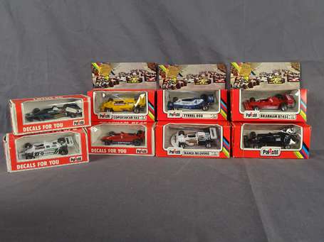 Polistil - 1/43 - 8 voitures F1 en boite 