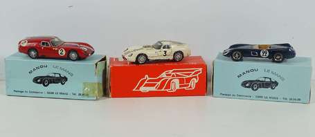 Kit - 3 voitures - 2 Maserati/1 Talbot - finition 