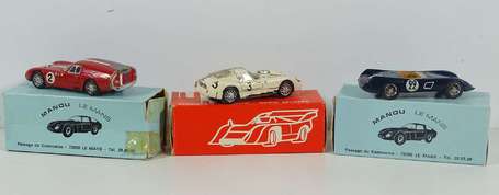 Kit - 3 voitures - 2 Maserati/1 Talbot - finition 