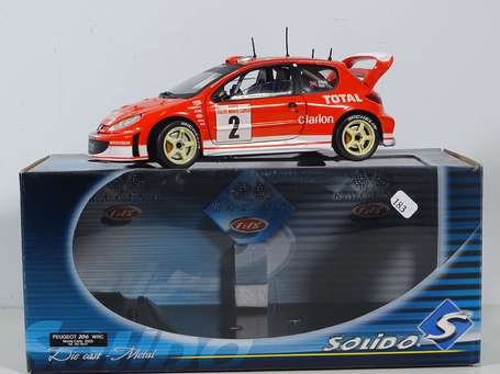 Solido 1/18 - Peugeot 206 rallye - Neuf en boite 