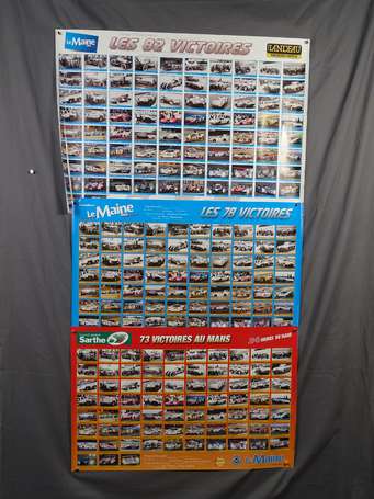 lot de 24 posters ou affiches - 24 Heures du Mans 