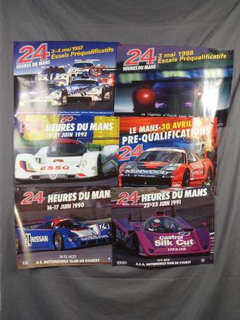 Lot de 18 affiches ou posters des 24 Heures du 