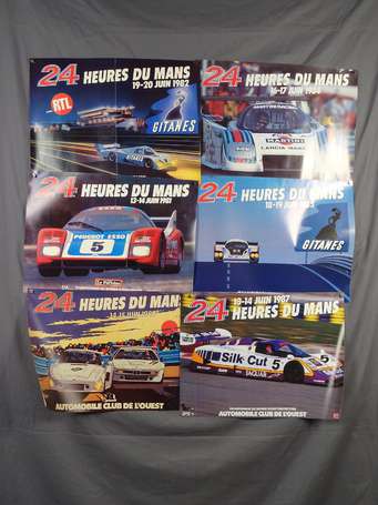 Lot de 15 affiches ou posters des 24 Heures du 