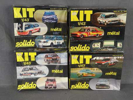 Solido - 4 Coffrets kits ref 18K/5082/73K/41K , 