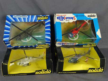Solido - 4 Coffrets Helicoptère dont 381A/381B, 