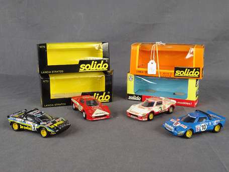 Solido - 5 voitures de courses Lancia Stratos en 