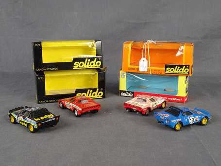 Solido - 5 voitures de courses Lancia Stratos en 